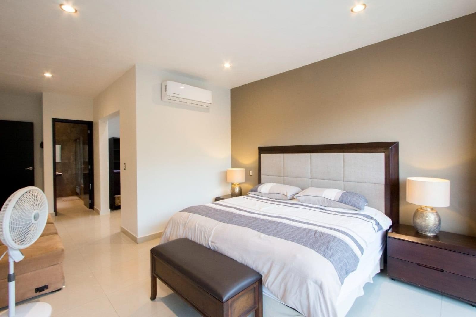 Private suite with king bed