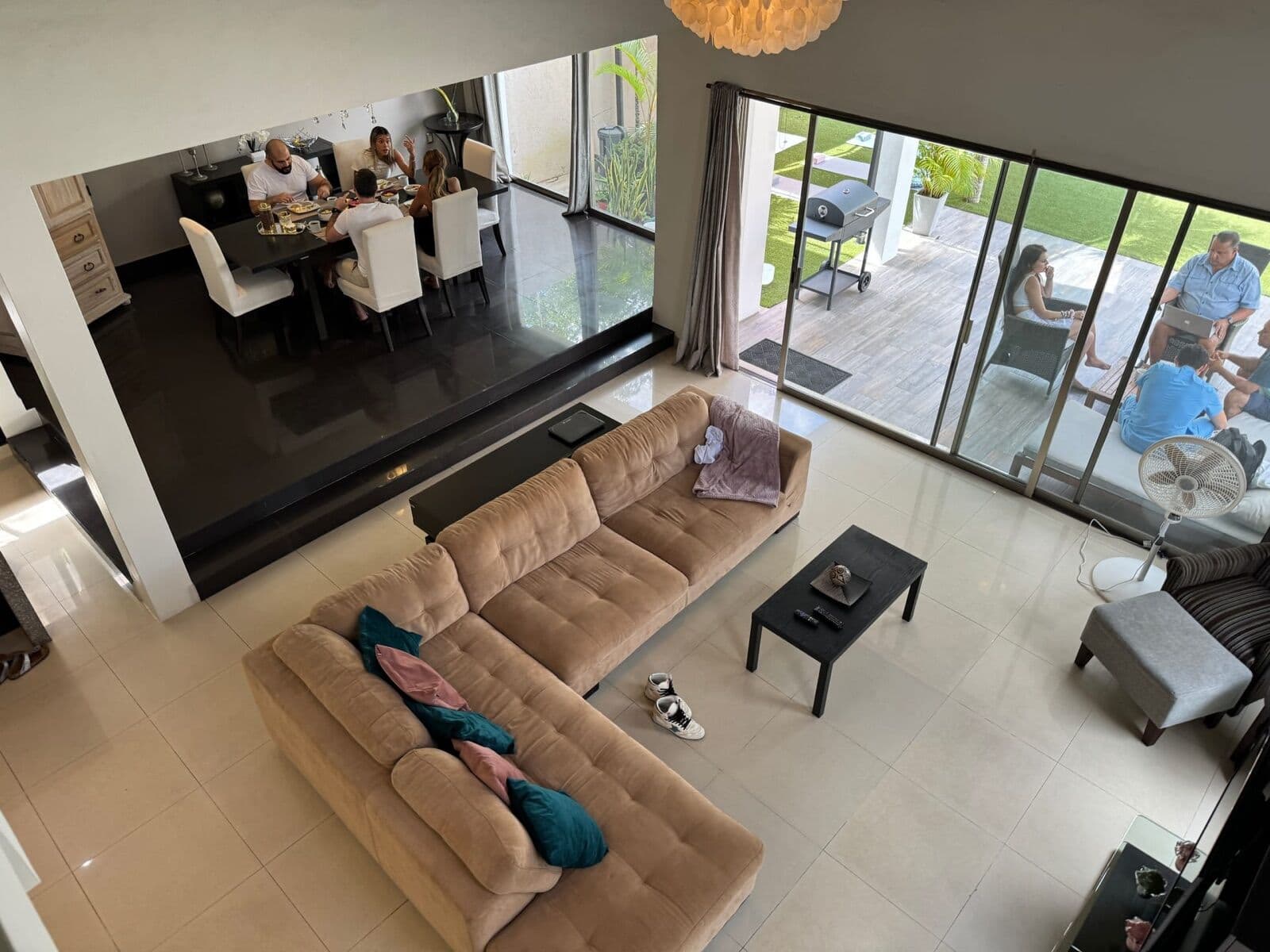 Open-plan living area